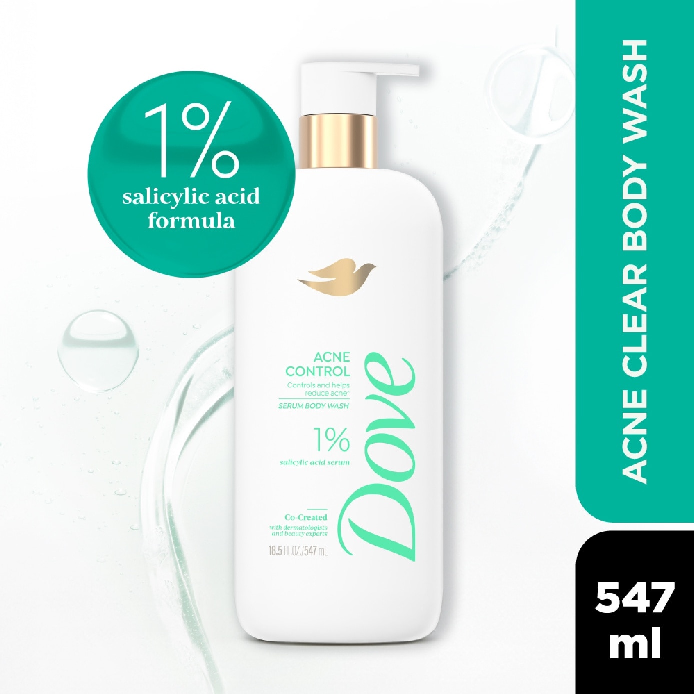 Acne Clear Serum Body Wash 547ml