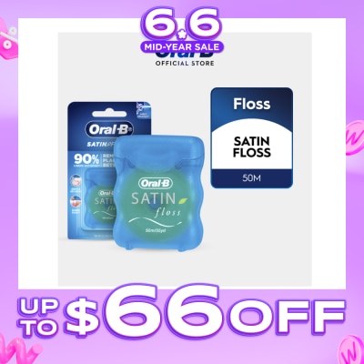 ORAL-B - Satin Tape Clean Dental Floss Mint 50m
