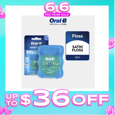 ORAL-B - Satin Tape Clean Dental Floss Mint 50m