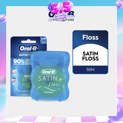 ORAL-B - Satin Tape Clean Dental Floss Mint 50m