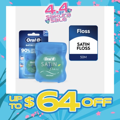 ORAL-B - Satin Tape Clean Dental Floss Mint 50m