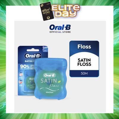 ORAL-B - Satin Tape Clean Dental Floss Mint 50m