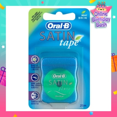 ORAL-B Satin Tape Mint Dental Floss 25m