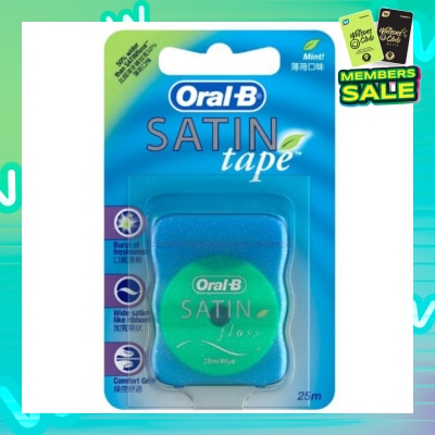 ORAL-B Satin Tape Mint Dental Floss 25m