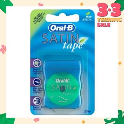 ORAL-B Satin Tape Mint Dental Floss 25m