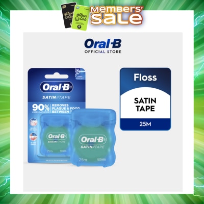 ORAL-B - Satin Tape Clean Dental Floss Mint 25m