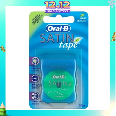 ORAL-B Satin Tape Mint Dental Floss 25m