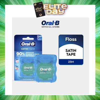 ORAL-B - Satin Tape Clean Dental Floss Mint 25m