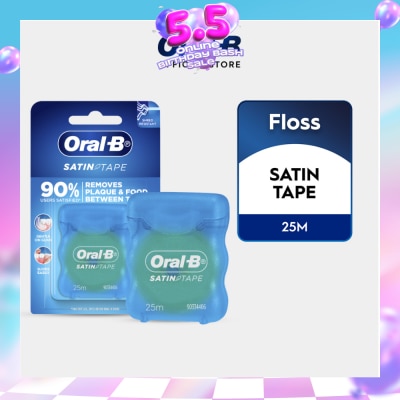 ORAL-B - Satin Tape Clean Dental Floss Mint 25m