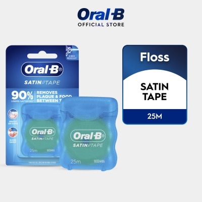 ORAL-B Satin Tape Clean Dental Floss Mint 25m