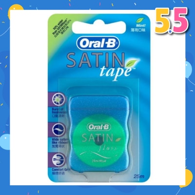 ORAL-B Satin Tape Mint Dental Floss 25m
