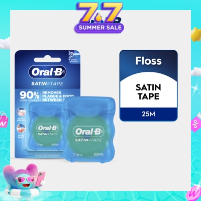 ORAL-B - Satin Tape Clean Dental Floss Mint 25m