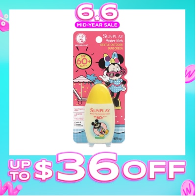 SUNPLAY - Water Kids Disney SPF60 PA (Gentle Outdoor Sunscreen, High Protection, Hypoallergenic, Low Sensitivity Formula) 35g