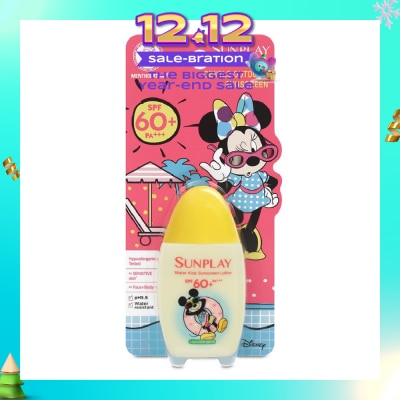 SUNPLAY Water Kids Disney SPF60 PA (Gentle Outdoor Sunscreen, High Protection, Hypoallergenic, Low Sensitivity Formula) 35g