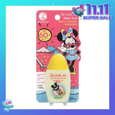 SUNPLAY Water Kids Disney SPF60 PA (Gentle Outdoor Sunscreen, High Protection, Hypoallergenic, Low Sensitivity Formula) 35g