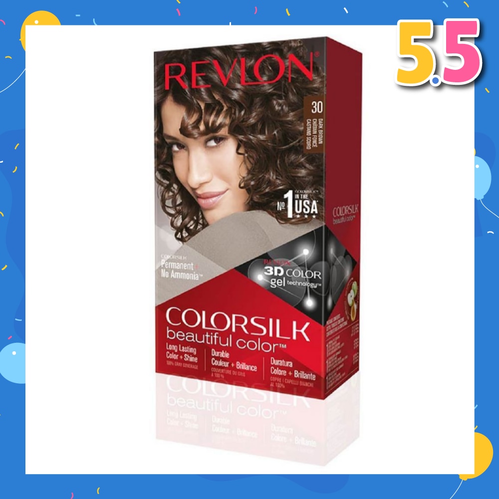 REVLON ColorSilk Hair Color 30 Dark Brown 180ml