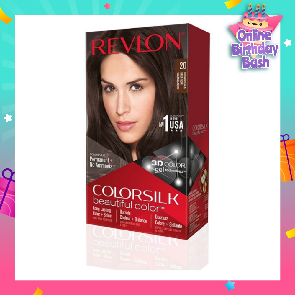 REVLON Colorsilk Haircolor 20 Brown Black