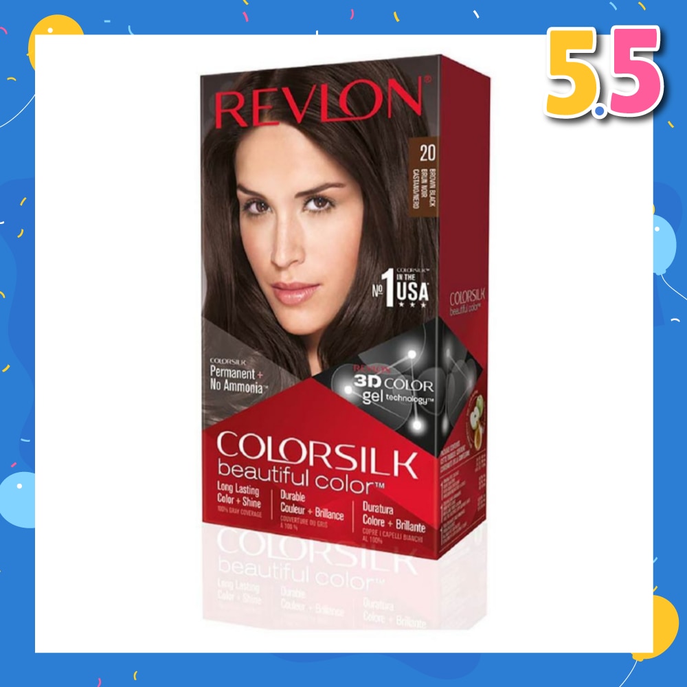 REVLON Colorsilk Haircolor 20 Brown Black
