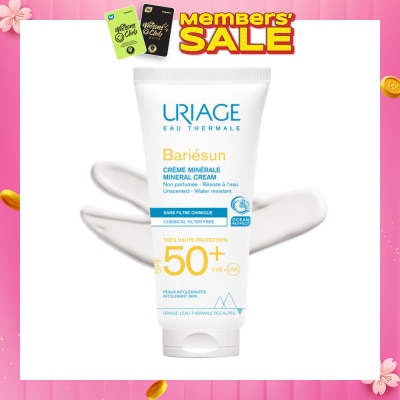 URIAGE Bariesun Spf50 Mineral Cream (Provide Intense Protection Against Dryness) 100ml