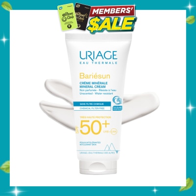 URIAGE Bariesun Spf50 Mineral Cream (Provide Intense Protection Against Dryness) 100ml (Expiry: May`2027) image