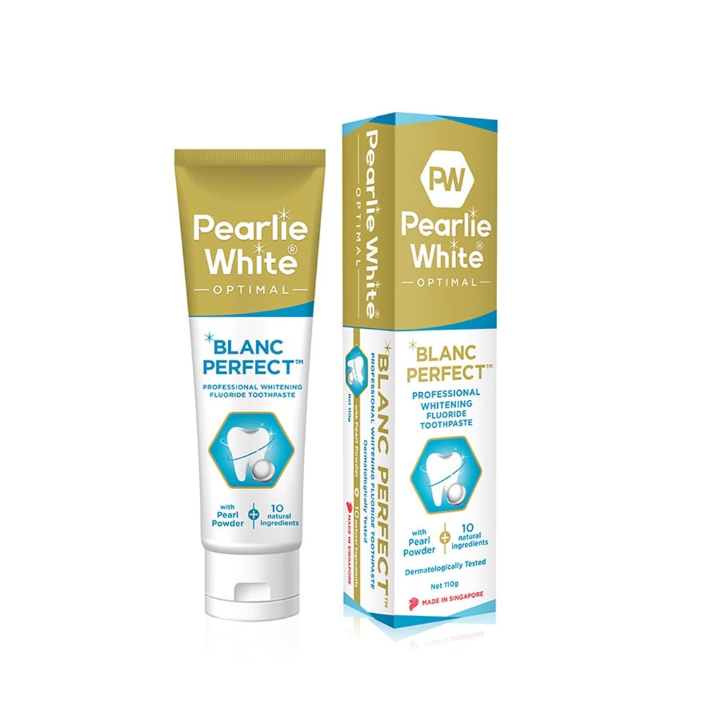 Blanc Perfect Professional Whitening Fluoride Toothpaste (Actively Removes Stains to Restore Whiteness and Shine to Teeth) 110g