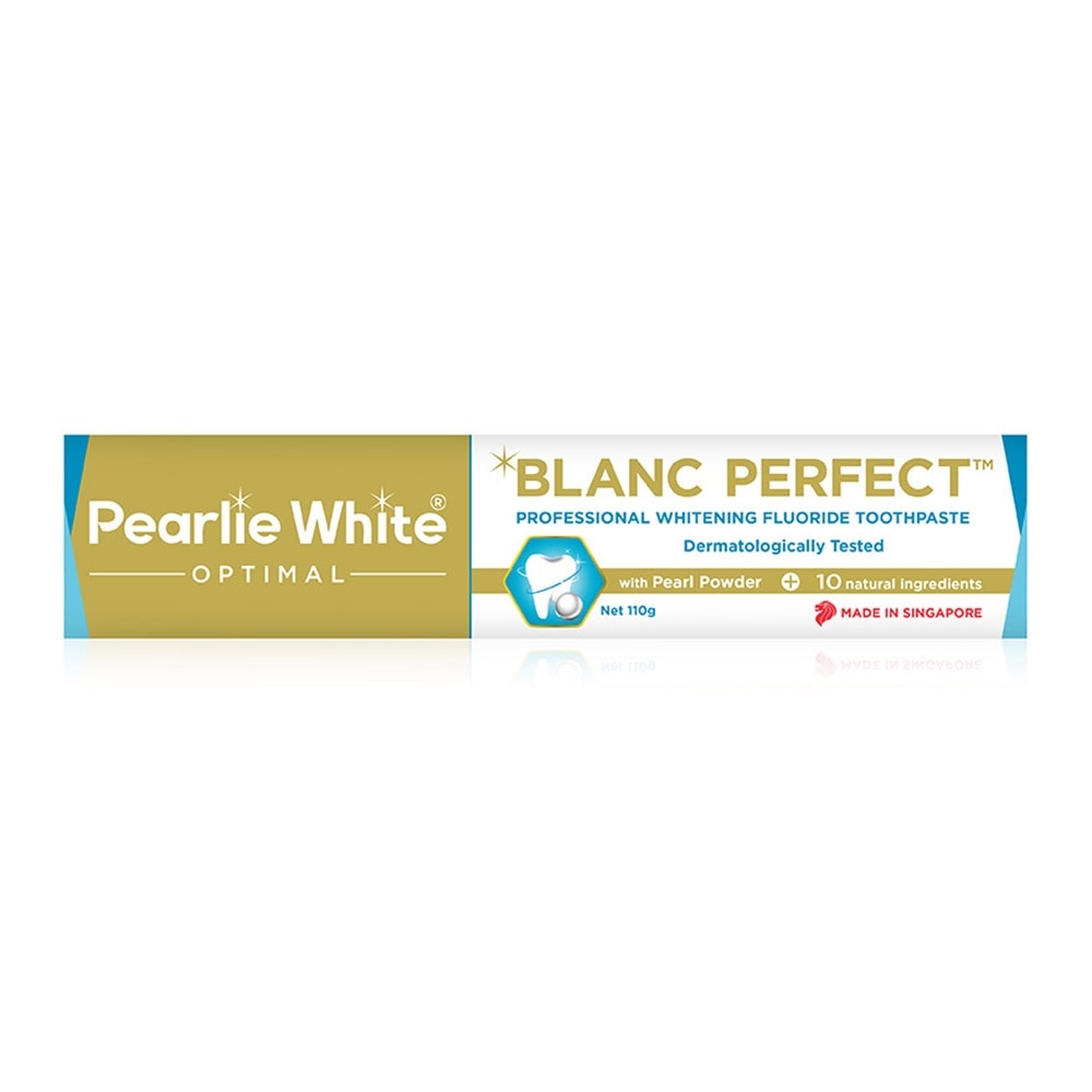 Blanc Perfect Professional Whitening Fluoride Toothpaste (Actively Removes Stains to Restore Whiteness and Shine to Teeth) 110g