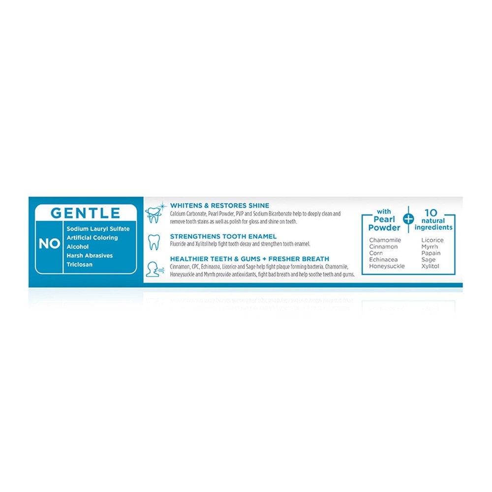 Blanc Perfect Professional Whitening Fluoride Toothpaste (Actively Removes Stains to Restore Whiteness and Shine to Teeth) 110g