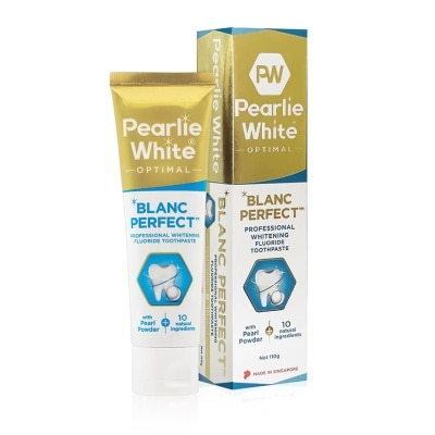 PEARLIE WHITE® Blanc Perfect Professional Whitening Fluoride Toothpaste (Actively Removes Stains to Restore Whiteness and Shine to Teeth) 110g