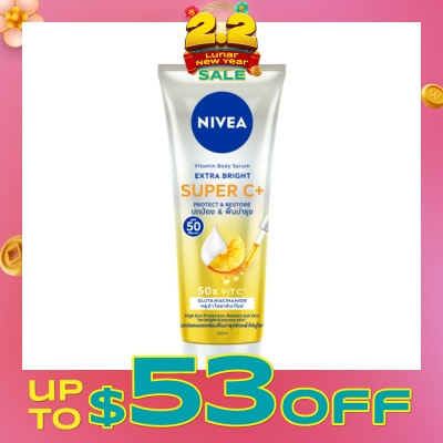 NIVEA Extra Brightening Super C (Spf 50) For Radiant & Bouncy Skin, 320ml