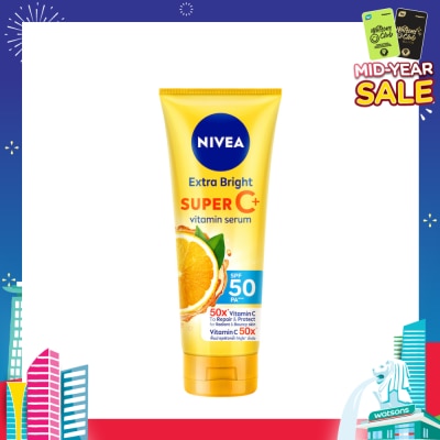 NIVEA Extra Brightening Super C (Spf 50) For Radiant & Bouncy Skin, 320ml