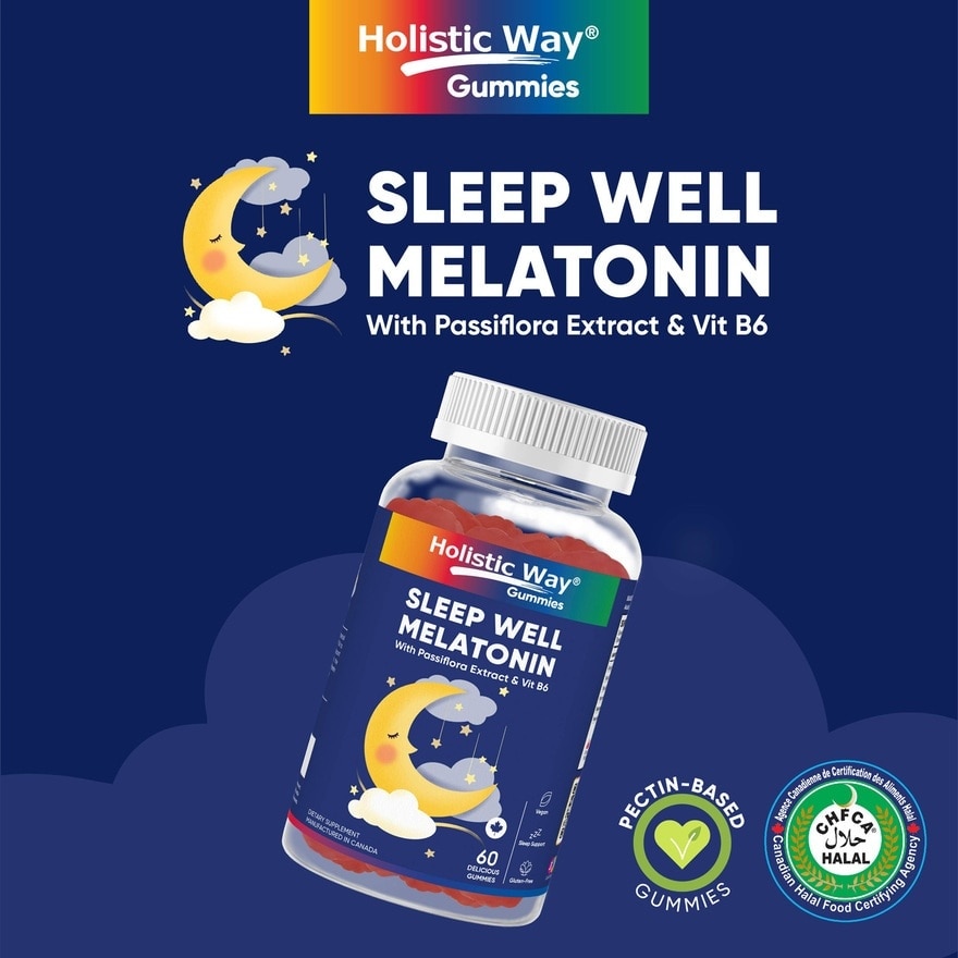 Sleep Well Melatonin Gummy (Support Sleep Quality) 60s