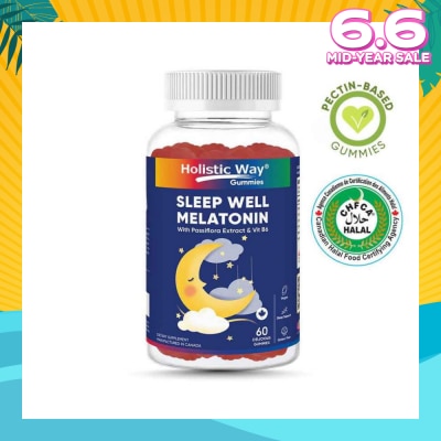 HOLISTIC WAY Sleep Well Melatonin Gummy (Support Sleep Quality) 60s