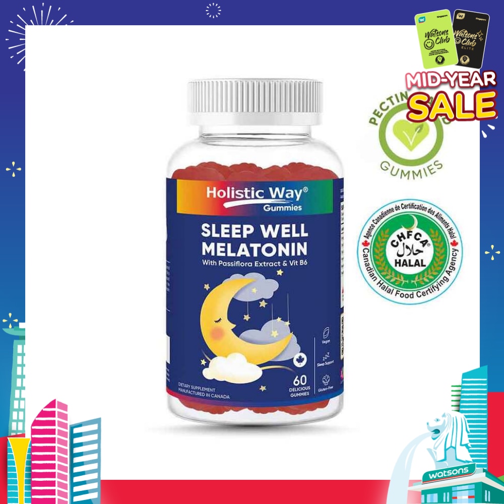 Sleep Well Melatonin Gummy (Support Sleep Quality) 60s