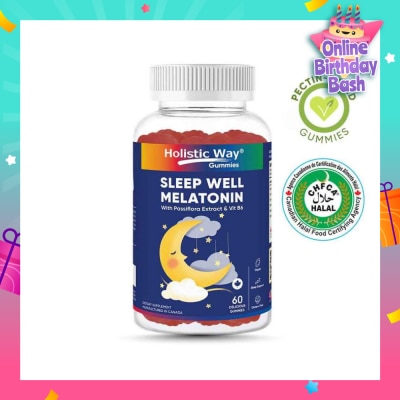 HOLISTIC WAY Sleep Well Melatonin Gummy (Support Sleep Quality) 60s