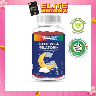 HOLISTIC WAY Sleep Well Melatonin Gummy (Support Sleep Quality) 60s