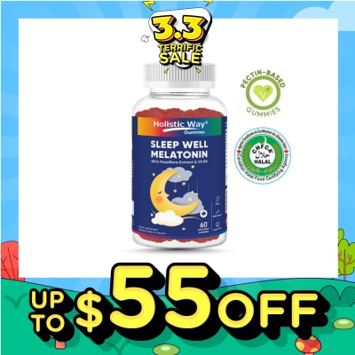 HOLISTIC WAY Sleep Well Melatonin Gummy (Support Sleep Quality) 60s