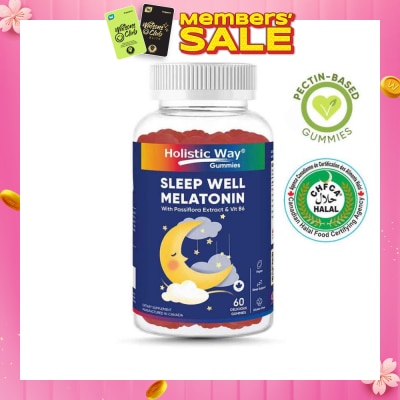 HOLISTIC WAY Sleep Well Melatonin Gummy (Support Sleep Quality) 60s