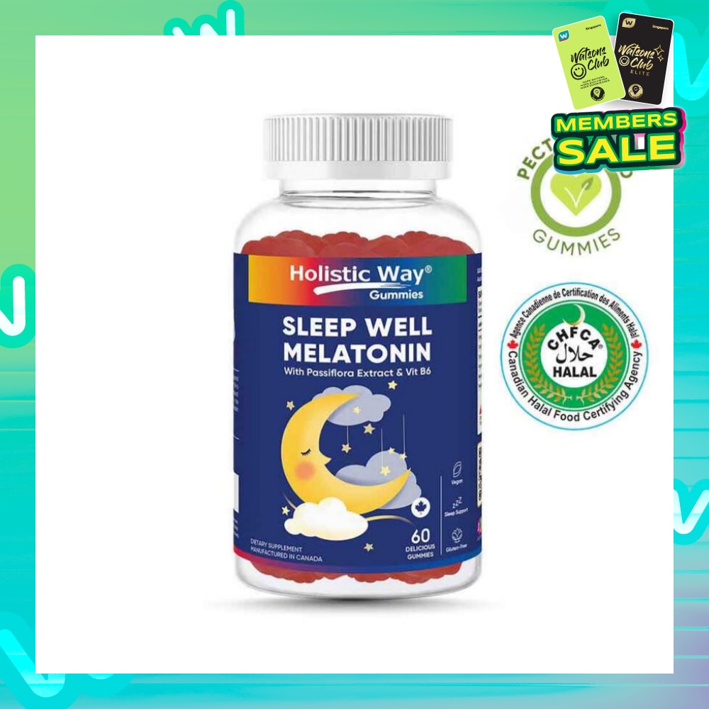 Sleep Well Melatonin Gummy (Support Sleep Quality) 60s