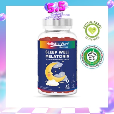 HOLISTIC WAY - Sleep Well Melatonin Gummy (Support Sleep Quality) 60s