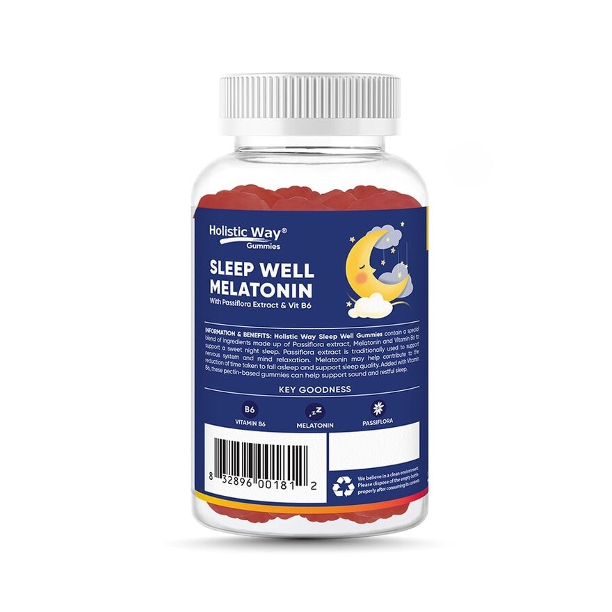 Sleep Well Melatonin Gummy (Support Sleep Quality) 60s