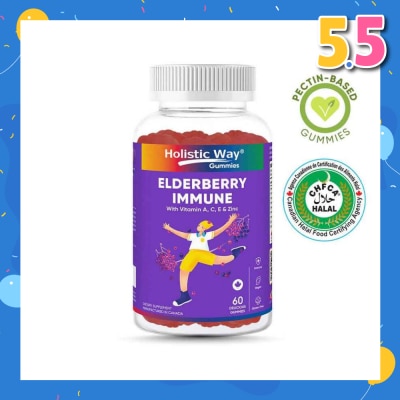HOLISTIC WAY Elderberry Immune Gummy (Support Healthy Immune Function And Overall Wellness) 60s