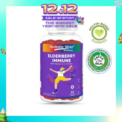 HOLISTIC WAY Elderberry Immune Gummy (Support Healthy Immune Function And Overall Wellness) 60s