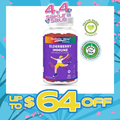 HOLISTIC WAY - Elderberry Immune Gummy (Support Healthy Immune Function And Overall Wellness) 60s
