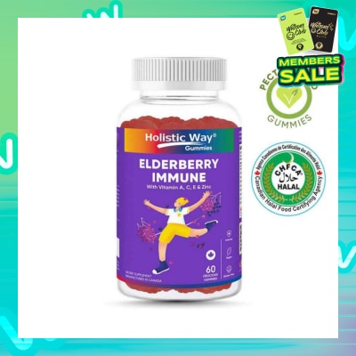 HOLISTIC WAY Elderberry Immune Gummy (Support Healthy Immune Function And Overall Wellness) 60s