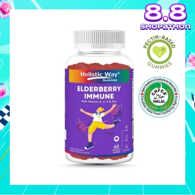 HOLISTIC WAY Elderberry Immune Gummy (Support Healthy Immune Function And Overall Wellness) 60s
