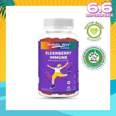 HOLISTIC WAY Elderberry Immune Gummy (Support Healthy Immune Function And Overall Wellness) 60s