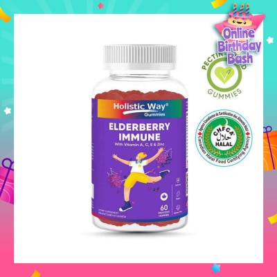 HOLISTIC WAY Elderberry Immune Gummy (Support Healthy Immune Function And Overall Wellness) 60s