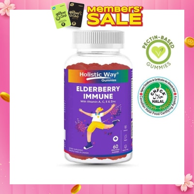 HOLISTIC WAY Elderberry Immune Gummy (Support Healthy Immune Function And Overall Wellness) 60s