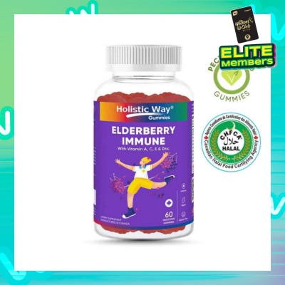 HOLISTIC WAY Elderberry Immune Gummy (Support Healthy Immune Function And Overall Wellness) 60s