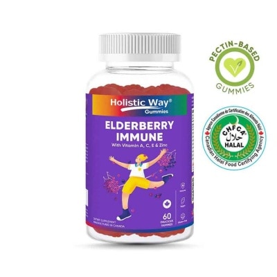 HOLISTIC WAY Elderberry Immune Gummy (Support Healthy Immune Function And Overall Wellness) 60s